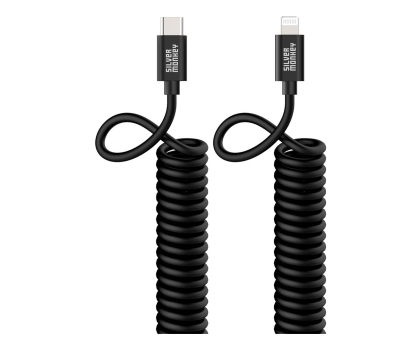 Kabel SILVER MONKEY Kabel sprężynowy USB-C - Lightning MFI 1m SMA021